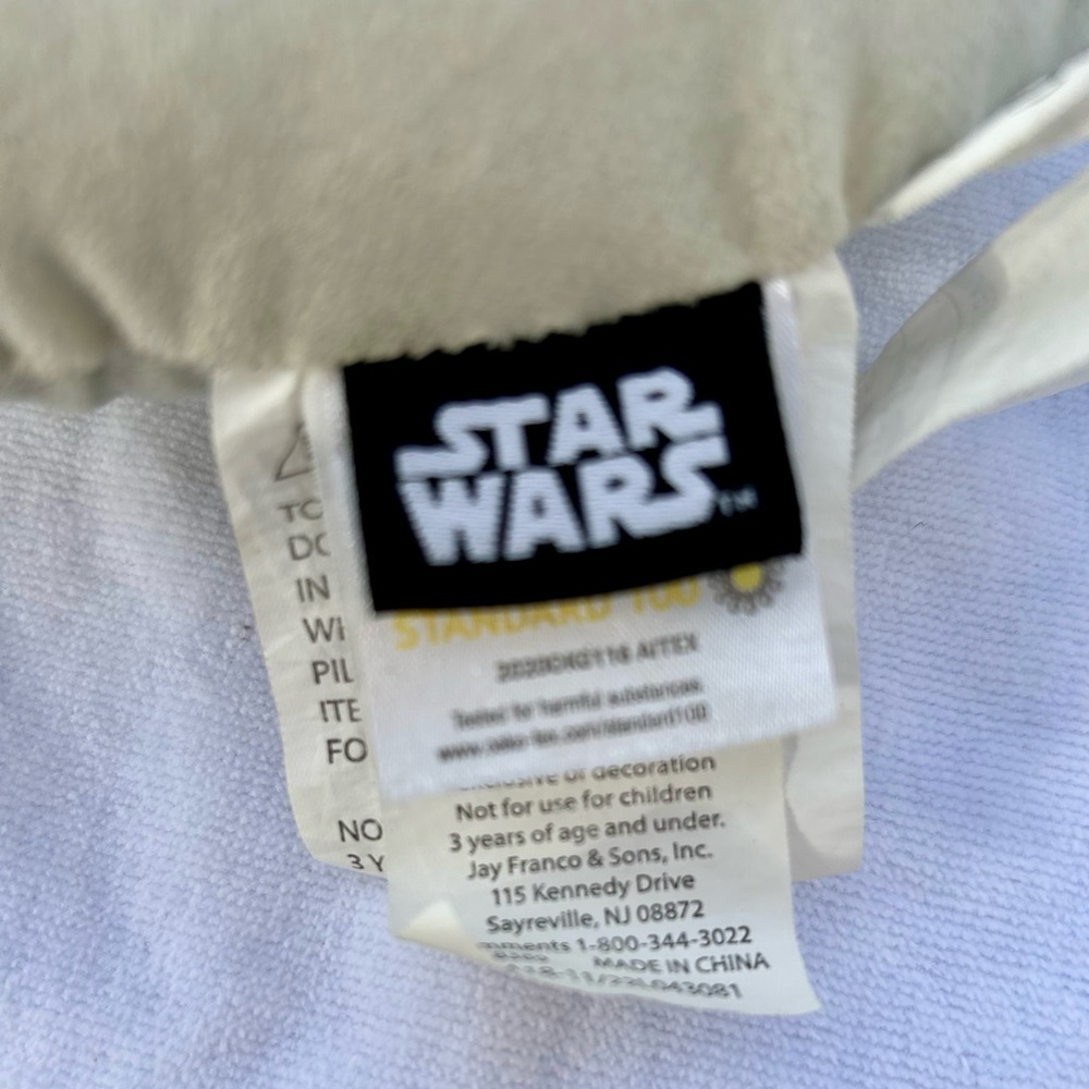 Star Wars Grogu Mandalorian Plush BABY YODA PILLOW 12"  STUFFED ANIMAL TOY - Picture 2 of 8
